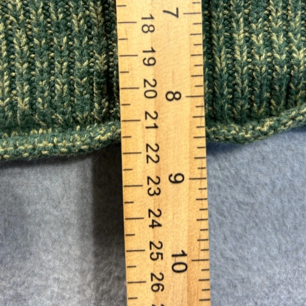 Cider Marled Knit Cropped Sweater Tank Top Womens Medium Olive Green Y2K Fitted